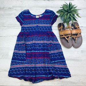 Mudd royal Aztec dress size 8